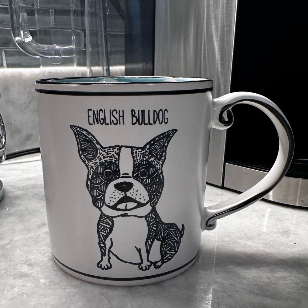 Boston Terrier Dog Large Ceramic Stoneware Coffee Mug Cup Spectrum Design - 21oz